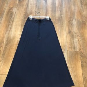 Michael by Michael Kors Navy Blue Maxi Skirt